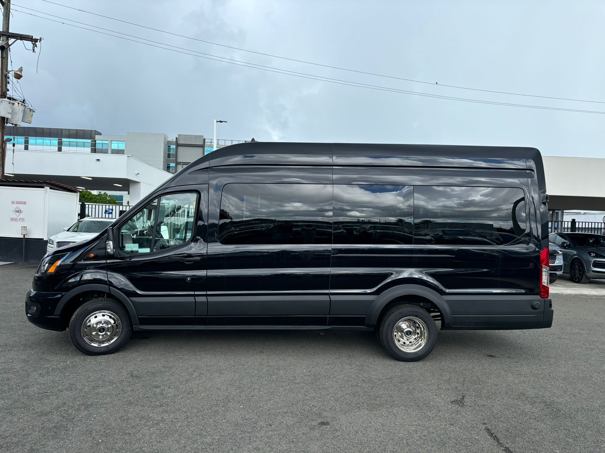 Black premium passenger van for luxury group travel in Puerto Rico