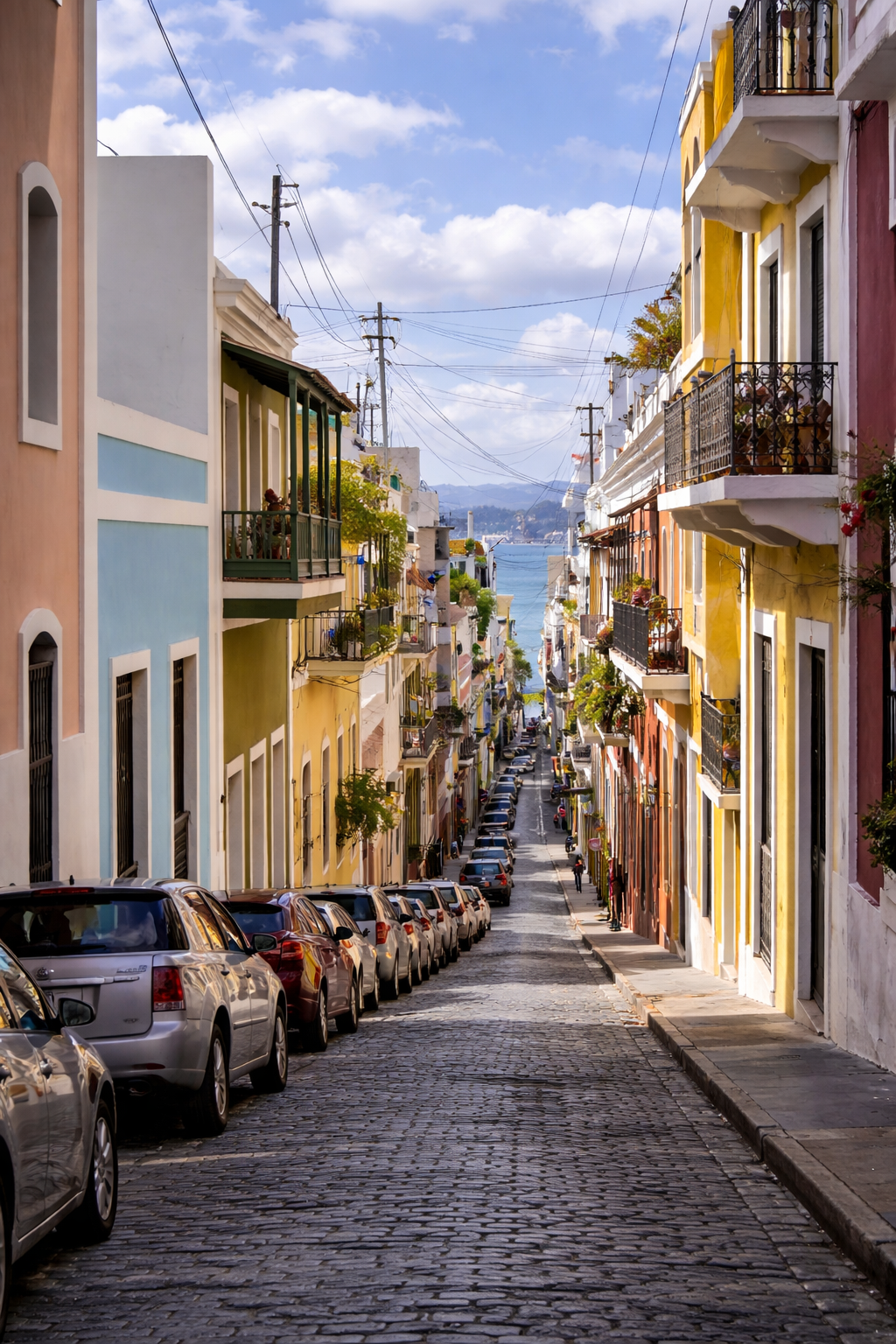 Colorful streets of Old San Juan