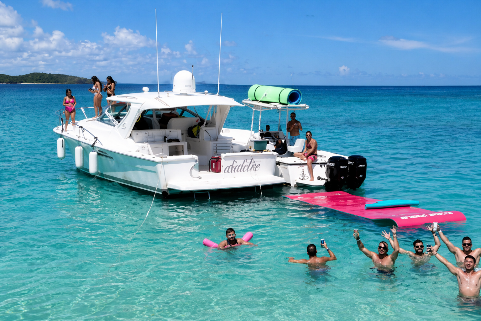 Riviera Yacht 40' boat charter in Puerto Rico
